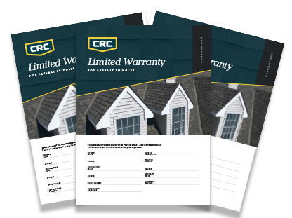 CRC limited shingle warranty brochures